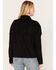 Image #4 - Cruel Girl Women's Faux Suede Fringe Shacket, Black, hi-res