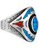 Image #2 - Silver Legends Women's Turquoise and Coral Southwestern Ring , Turquoise, hi-res