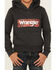 Image #3 - Wrangler Boys' Caviar Logo Hood Sweatshirt, Black, hi-res