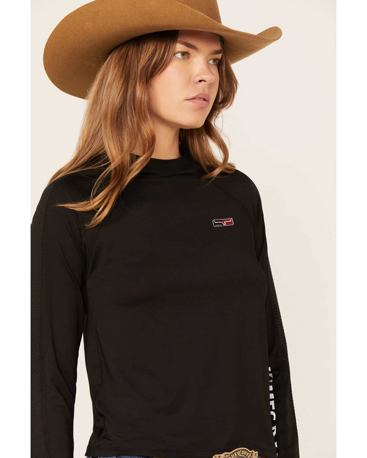 Image #2 - Kimes Ranch Women's KR1 Tech Logo Long Sleeve Tee, Black, hi-res