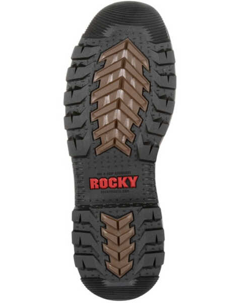 Image #7 - Rocky Men's Rams Horn Waterproof Work Boots - Soft Toe, Dark Brown, hi-res