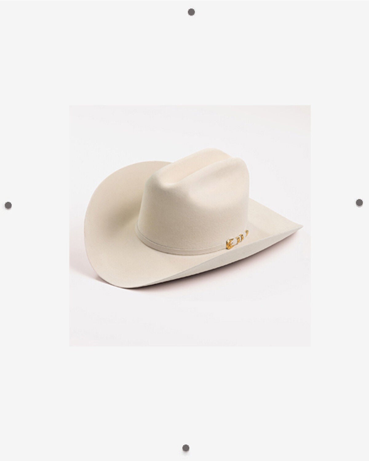 Larry Mahan Real 6X Felt Cowboy Hat, Silver Belly, hi-res