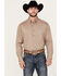 Image #1 - George Strait by Wrangler Men's Long Sleeve Button-Down Western Performance Shirt, Tan, hi-res