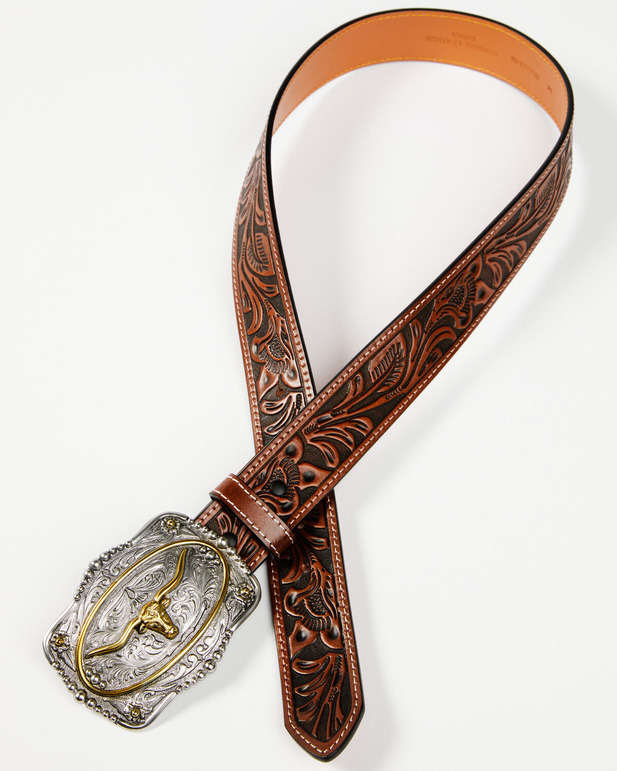 【冬バーゲン★特別送料無料！】 Cody James Sheplers | Belt Buckle Longhorn Tooled Men's Mサイズ