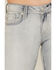 Image #4 - Miss Me Women's Light Wash Mid Rise 32" Bootcut Stretch Denim Jeans, Light Wash, hi-res
