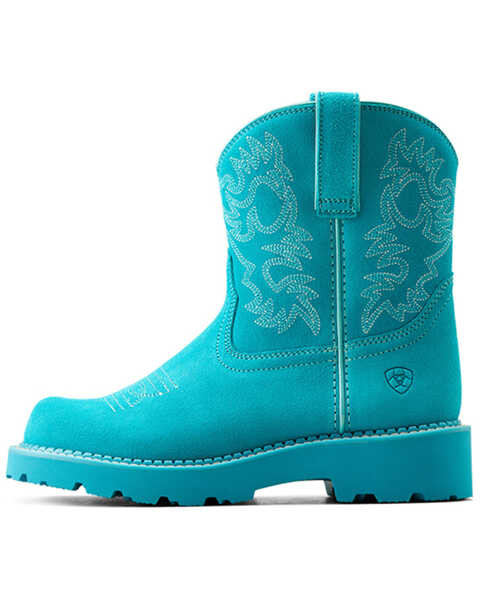 Image #2 - Ariat Women's Fatbaby Western Boots - Round Toe  , Blue, hi-res
