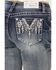 Image #2 - Grace In LA Women's Medium Wash Dreamcatcher Sequin Bootcut Stretch Denim Jeans , Medium Wash, hi-res