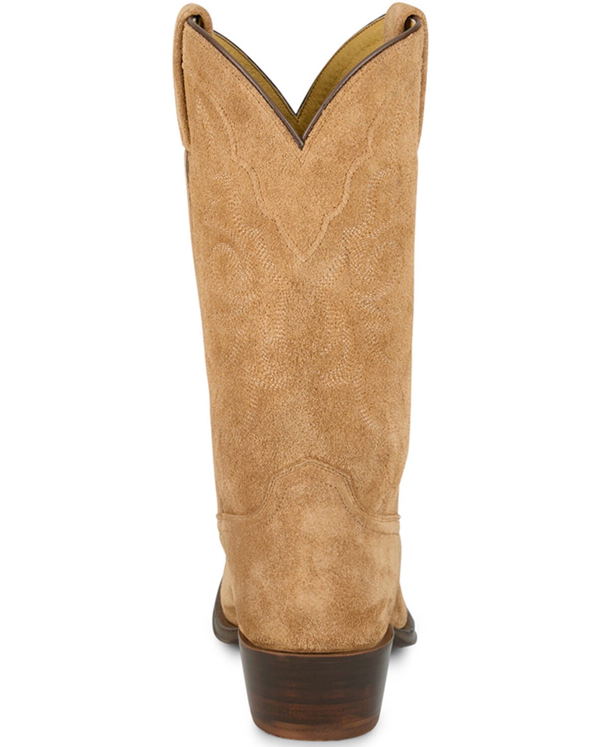 Image #5 - Tony Lama Men's Plano Suede Western Boots - Round Toe, Tan, hi-res
