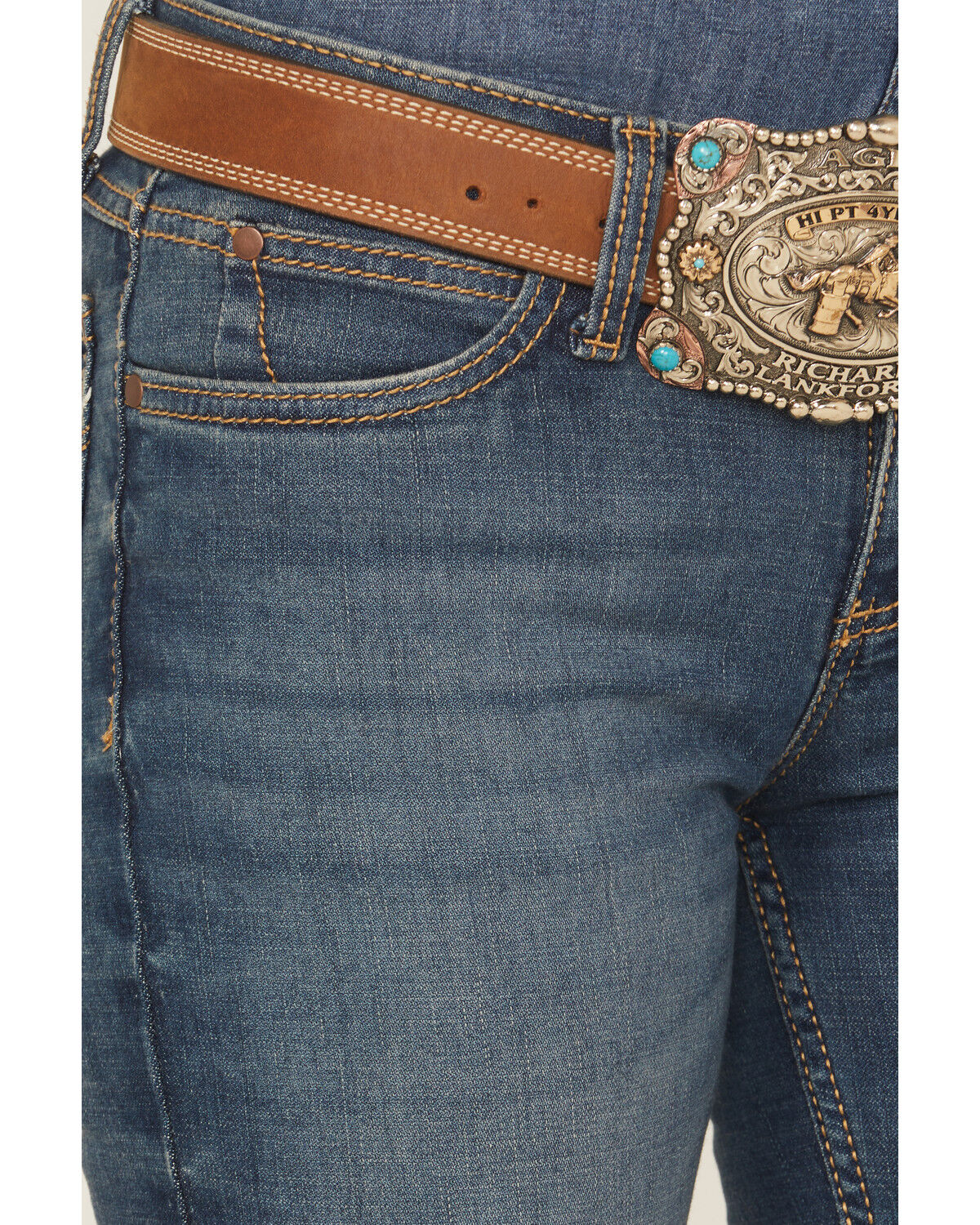 Image #3 - Wrangler Women's Medium Wash Retro Mae Jeans, Blue, hi-res