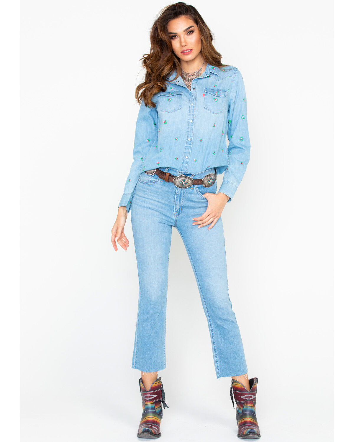 levi jean shirt womens
