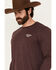 Image #3 - Moonshine Spirit Men's Whiskey Nights Long Sleeve Graphic T-Shirt, Burgundy, hi-res