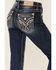 Miss Me Women's Paisley Chloe Bootcut Jeans, Dark Blue, hi-res