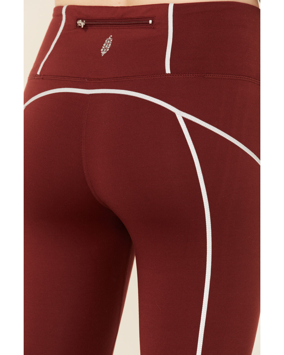 Image #3 - Free People Women's You're A Peach Leggings, Mahogany, hi-res