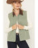 Image #3 - Ashley Women's Solid Quilted Canvas Barn Jacket, Green, hi-res