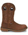 Justin Men's Rush Barley Western Work Boots - Soft Toe, Brown, hi-res