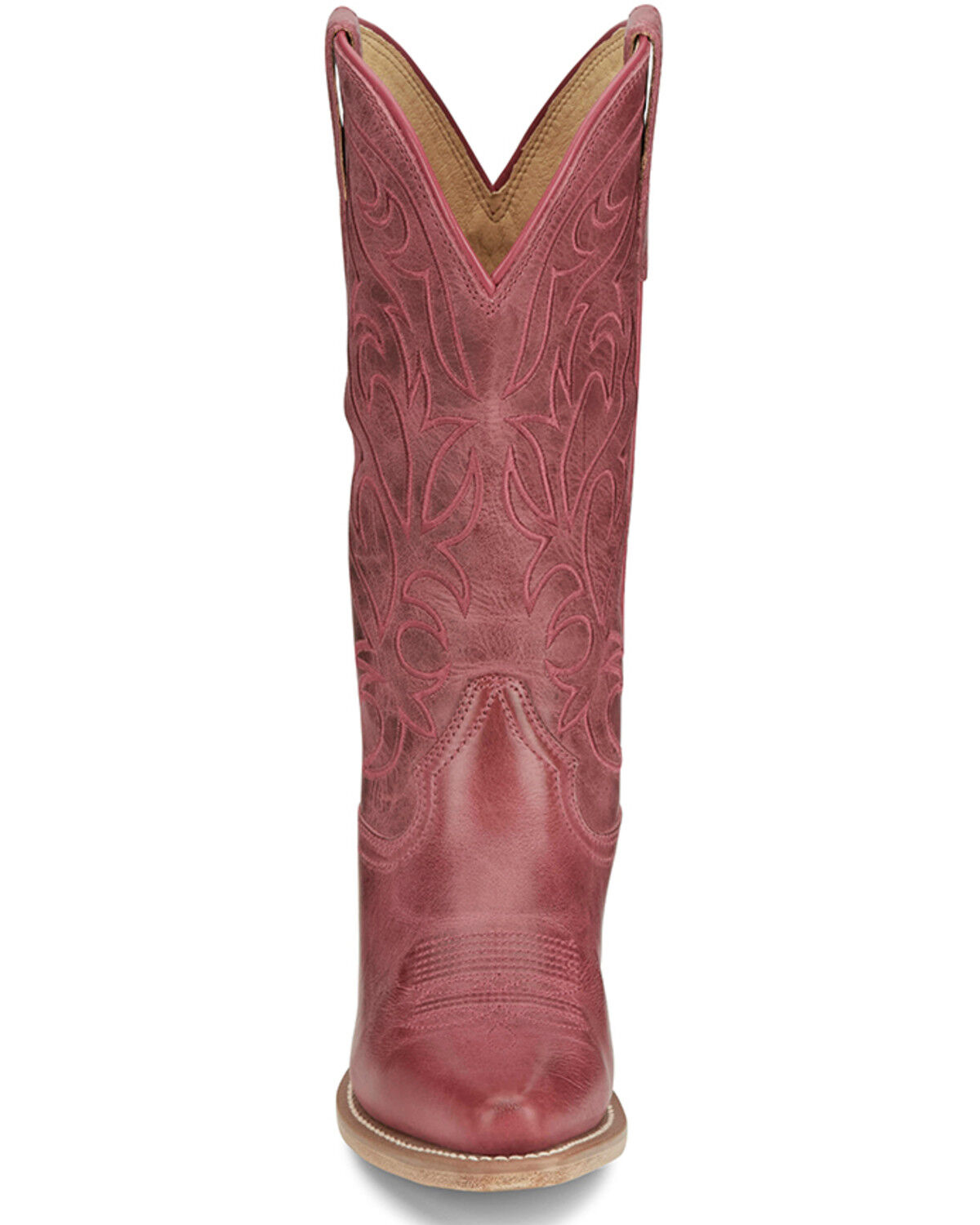 Image #4 - Justin Women's Josephine Western Boots - Snip Toe, Fuchsia, hi-res
