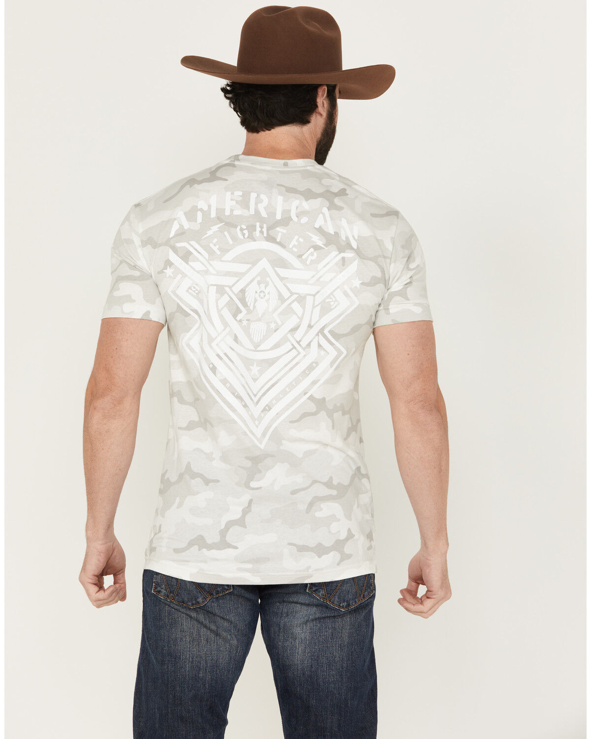 Image #4 - American Fighter Men's Lost Springs Camo Print Short Sleeve T-Shirt, White, hi-res
