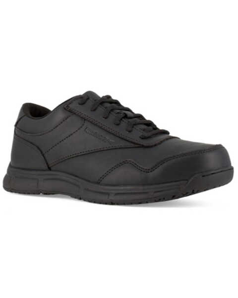 Image #1 - Reebok Men's Jorie LT Athletic Work Shoes - Soft Toe , Black, hi-res