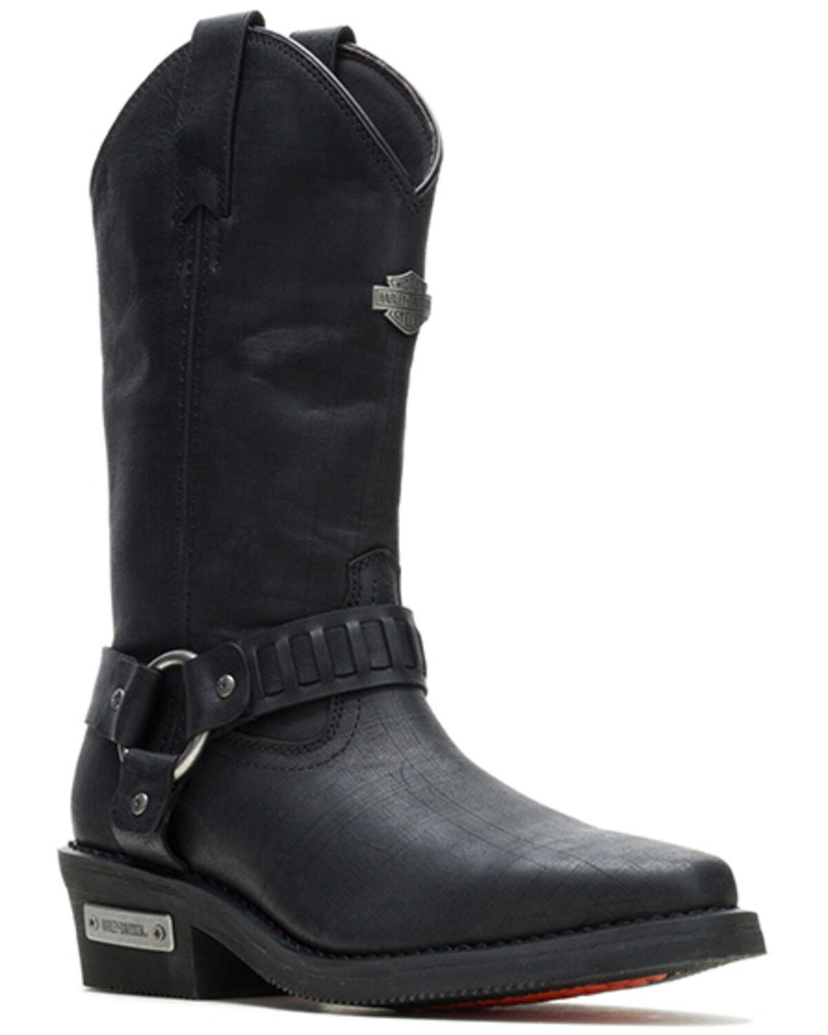 Image #1 - Harley Davidson Men's Pecos Motorcycle Boots - Square Toe, Black, hi-res