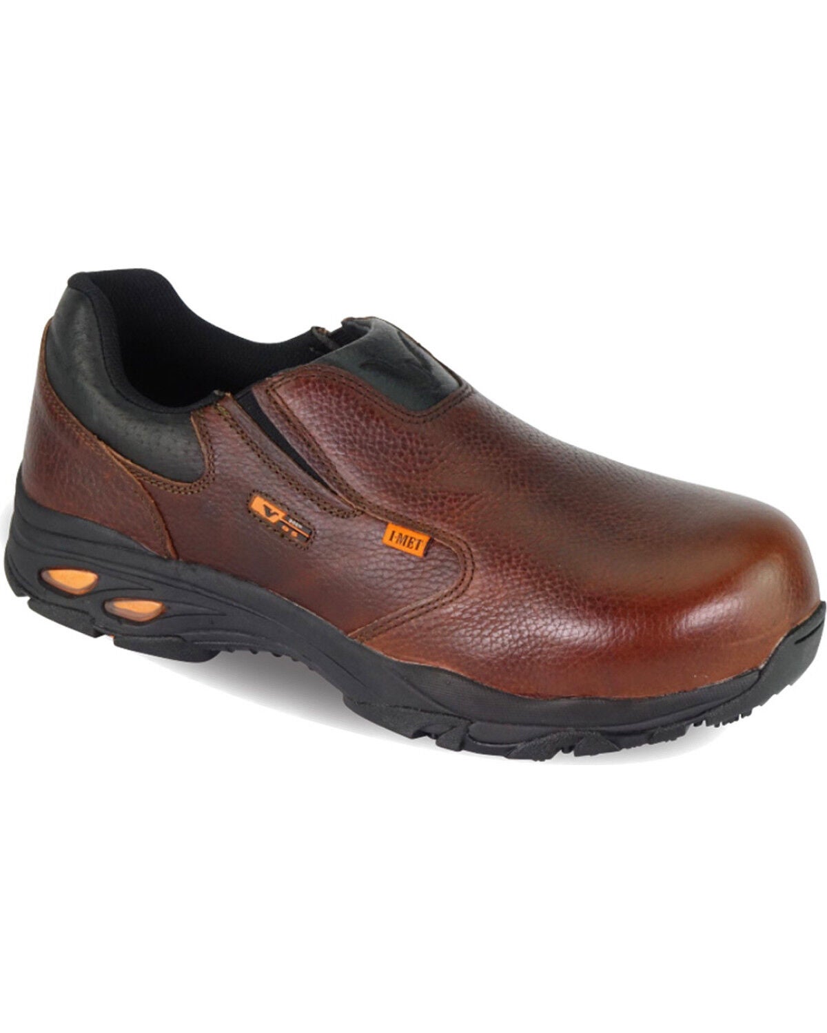 Thorogood Men's I-MET2 Slip-On Met Guard Oxfords - Composite Toe, Brown, hi-res