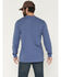 Image #4 - Hawx Men's Solid Graphic Logo Long Sleeve Work T-Shirt, Bright Blue, hi-res