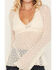 Image #3 - Shyanne Women's Lace Knit Long Sleeve Top, Natural, hi-res