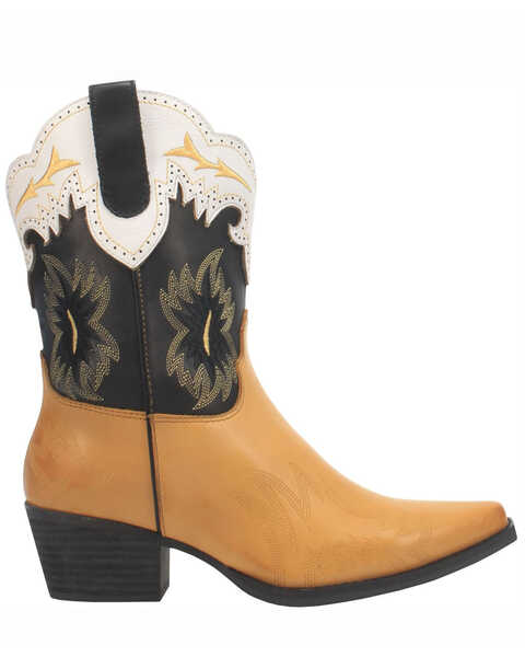 Image #2 - Dingo Women's Tatiana Western Boots - Snip Toe, Yellow, hi-res