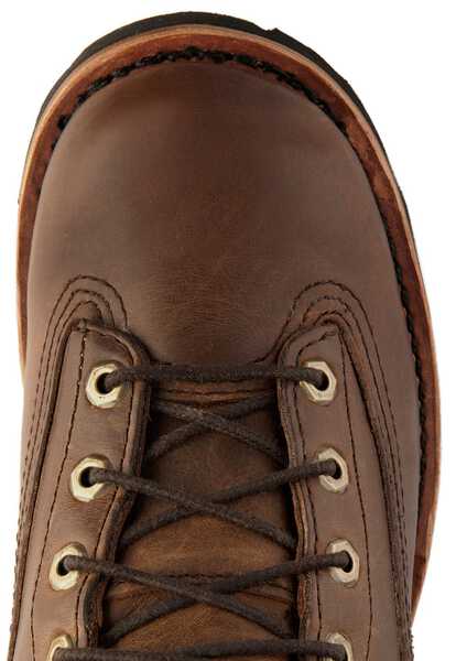 Image #6 - Chippewa Men's Lace-Up Waterproof 8" Logger Boots - Steel Toe, Bay Apache, hi-res