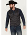 Image #1 - Cody James Men's Nashville Paisley Print Dress Vest, Dark Grey, hi-res
