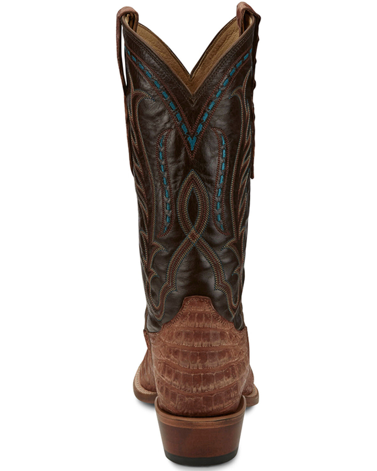 Image #5 - Tony Lama Men's Buffed Exotic Caiman Western Boots - Broad Square Toe, Tan, hi-res