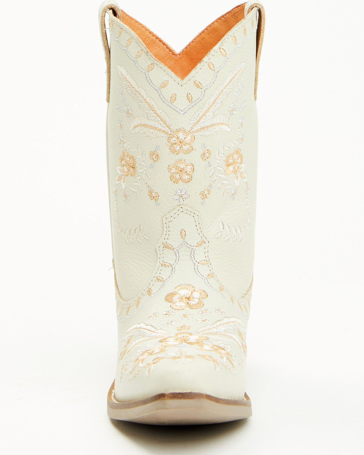 Image #4 - Dingo Girls' Full Bloom Western Boots - Snip Toe, White, hi-res