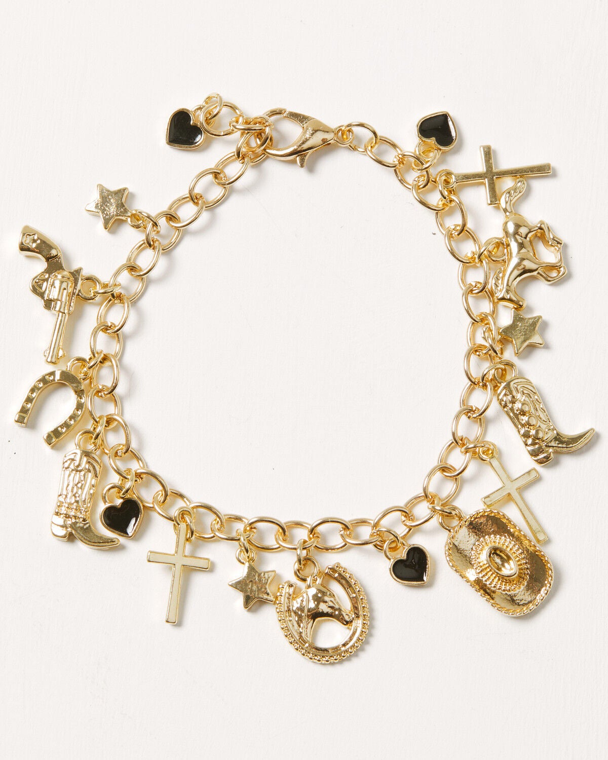 Shyanne Women's Charm Bracelet, Gold, hi-res