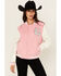Image #1 - Urban Republic Women's Varsity Jacket, Pink, hi-res