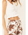 Sadie & Sage Women's Wait A Minute Smocked Tank Top, White, hi-res