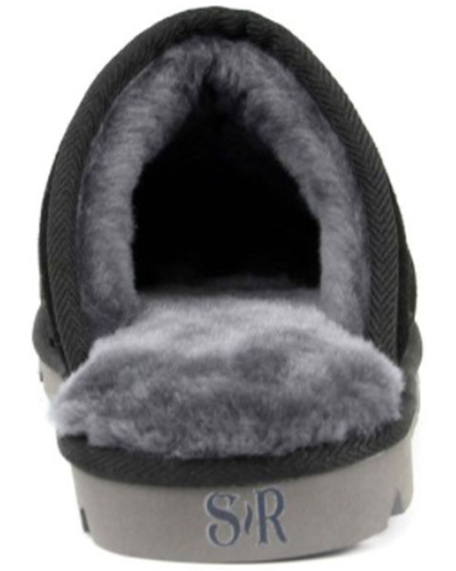 Image #4 - Superlamb Men's Khulan Suede Slippers - Round Toe, Black, hi-res