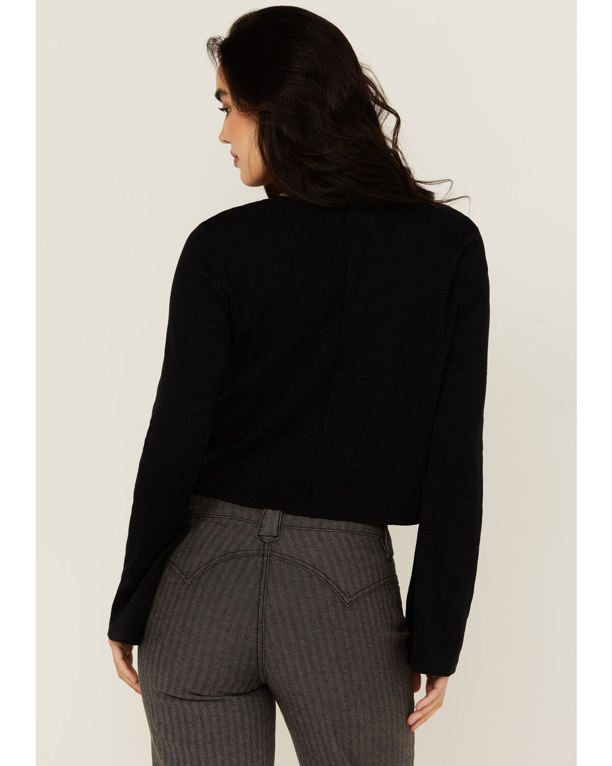 Image #4 - Idyllwind Women's Loma Bell Sleeve Corset Top, Black, hi-res