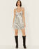 Image #1 - Free People Women's Disco Fever Mini Slip Dress, Silver, hi-res