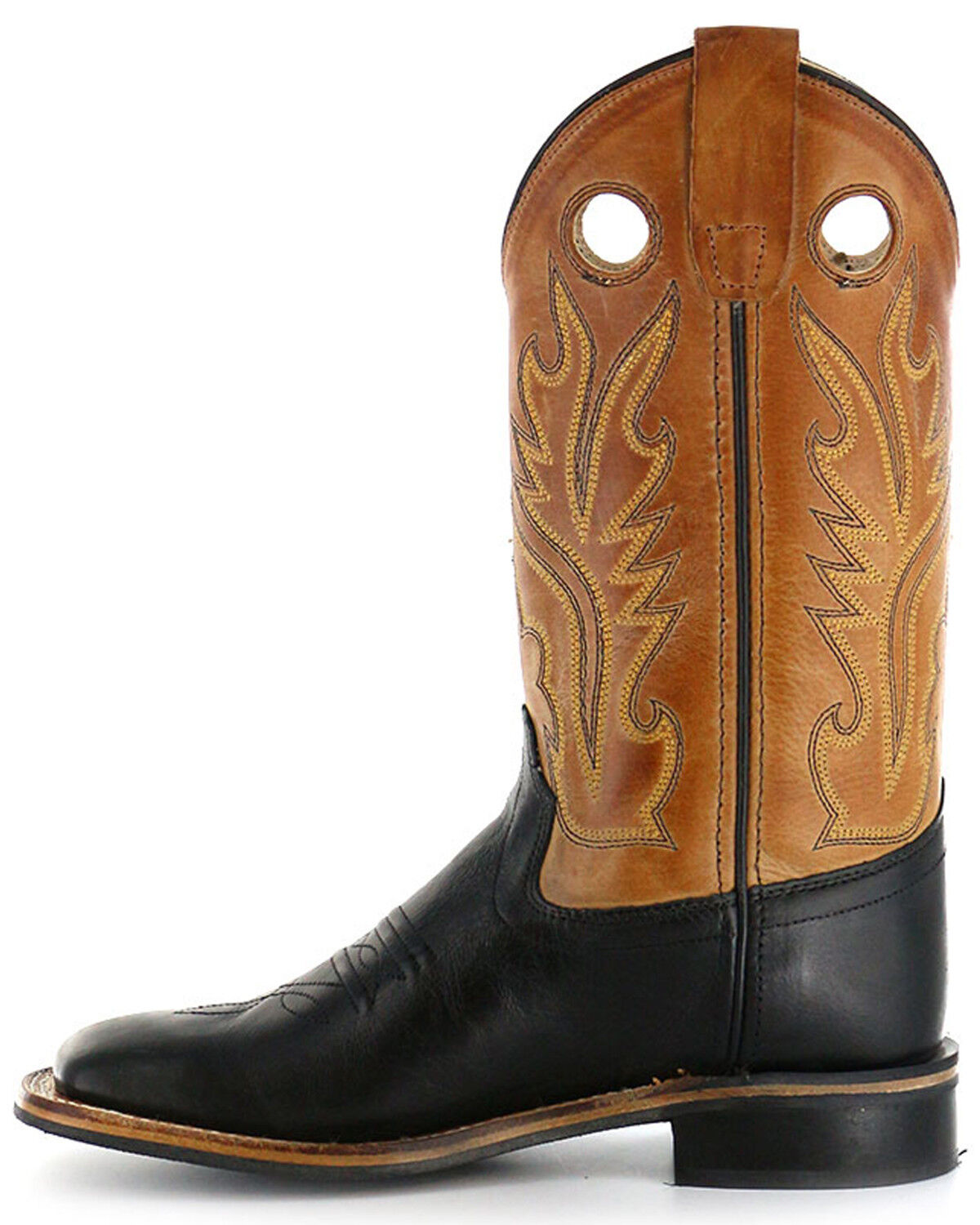 Old West Boys' Canyon Cowboy Boot Square Toe BSY1810GY 
