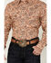 Image #3 - Wrangler Men's Checotah Print Long Sleeve Snap Western Shirt - Tall, Tan, hi-res