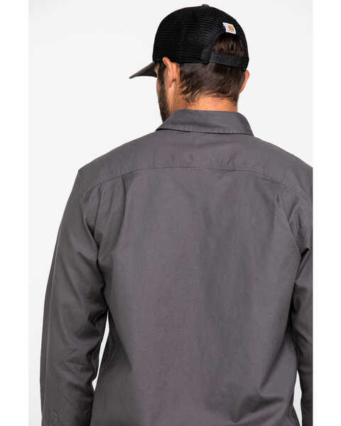 Image #5 - Carhartt Men's Rugged Flex Rigby Long Sleeve Work Shirt, Grey, hi-res