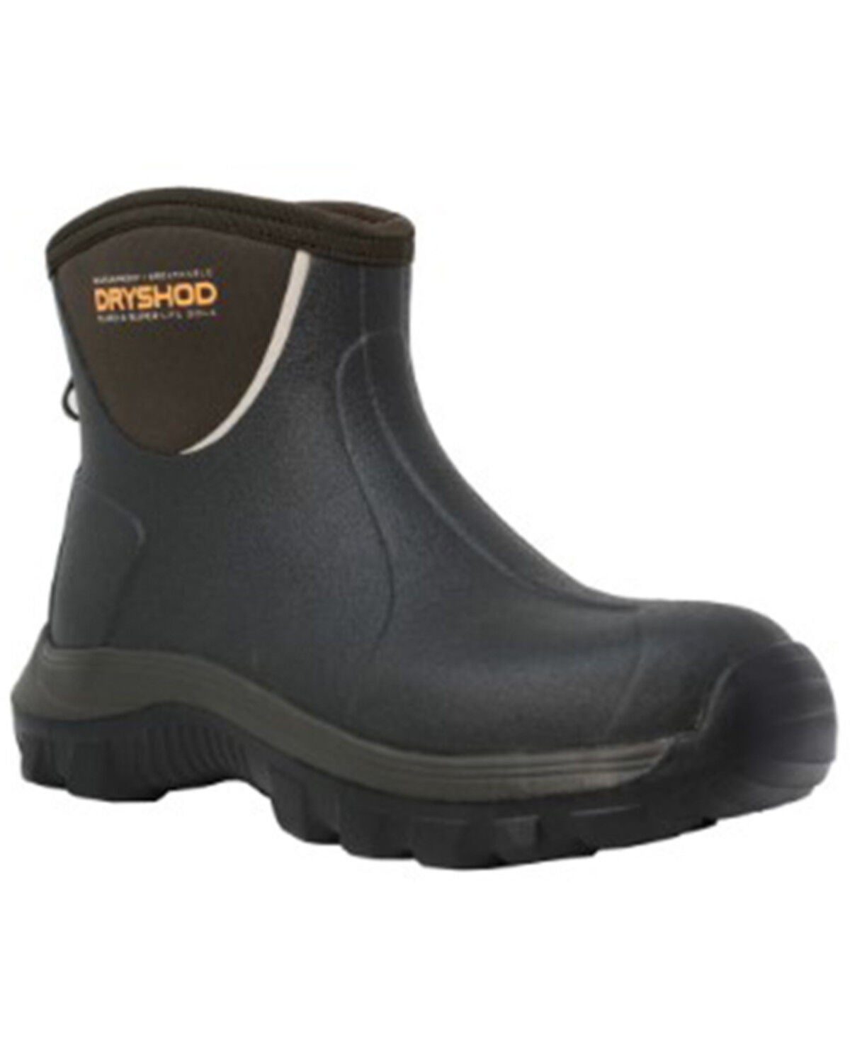 Dryshod Men's Evalusion Lightweight Ankle Waterproof Work Boots - Soft Toe, Brown, hi-res