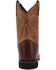 Image #5 - Dan Post Little Boys' Ostrich Print Western Boots - Broad Square Toe, Chocolate, hi-res