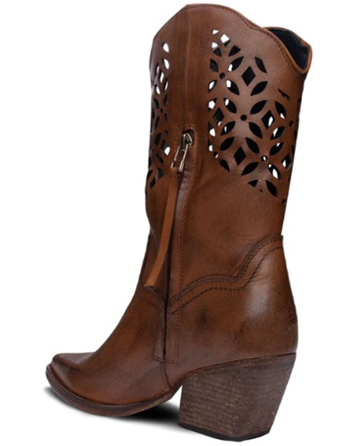 Image #5 - Golo Shoes Women's Yosemite Western Boots - Snip Toe, Cognac, hi-res