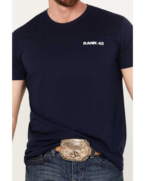 Image #3 - RANK 45® Men's Horse Back Short Sleeve Graphic T-Shirt, Blue, hi-res