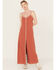 Image #1 - Idyllwind Women's Myrtle Embroidered Trim Maxi Dress, Pecan, hi-res