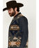 Image #2 - Pendleton Men's Colton Multicolored Print Zip-Up Quilted Vest, Grey, hi-res