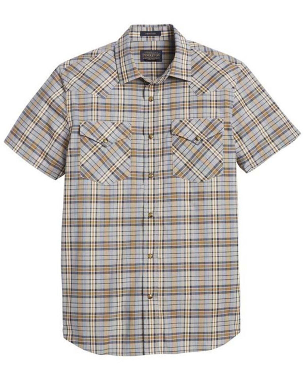 Image #1 - Pendleton Men's Frontier Plaid Western Shirt, Multi, hi-res