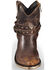 Liberty Black Women's Volcano Brass Studded Harness Booties - Pointed Toe , Brown, hi-res
