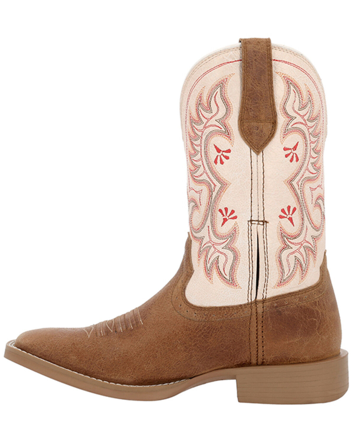Image #3 - Durango Women's Westward Performance Western Boots - Broad Square Toe, Peach, hi-res