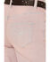 Image #4 - Sugar California Girls' Tinted Flare Stretch Denim Jeans, Purple, hi-res
